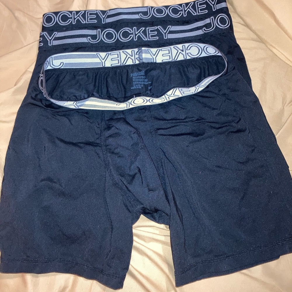 Three pair mens medium Jockey long length boxer brief (3) pair bundle !